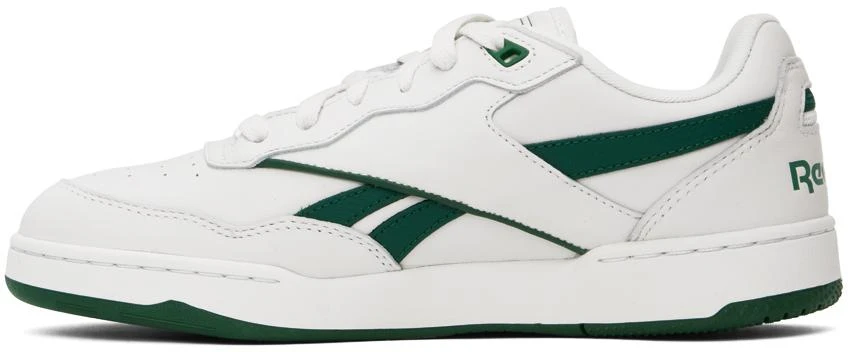 Reebok Classics White & Green Bb 4000 Ii Basketball Sneakers 3