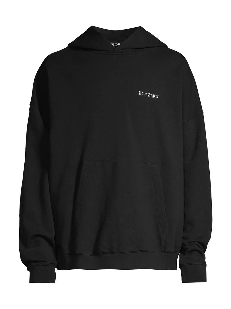 Palm Angels Oversized Embroidered Logo Hoodie 1