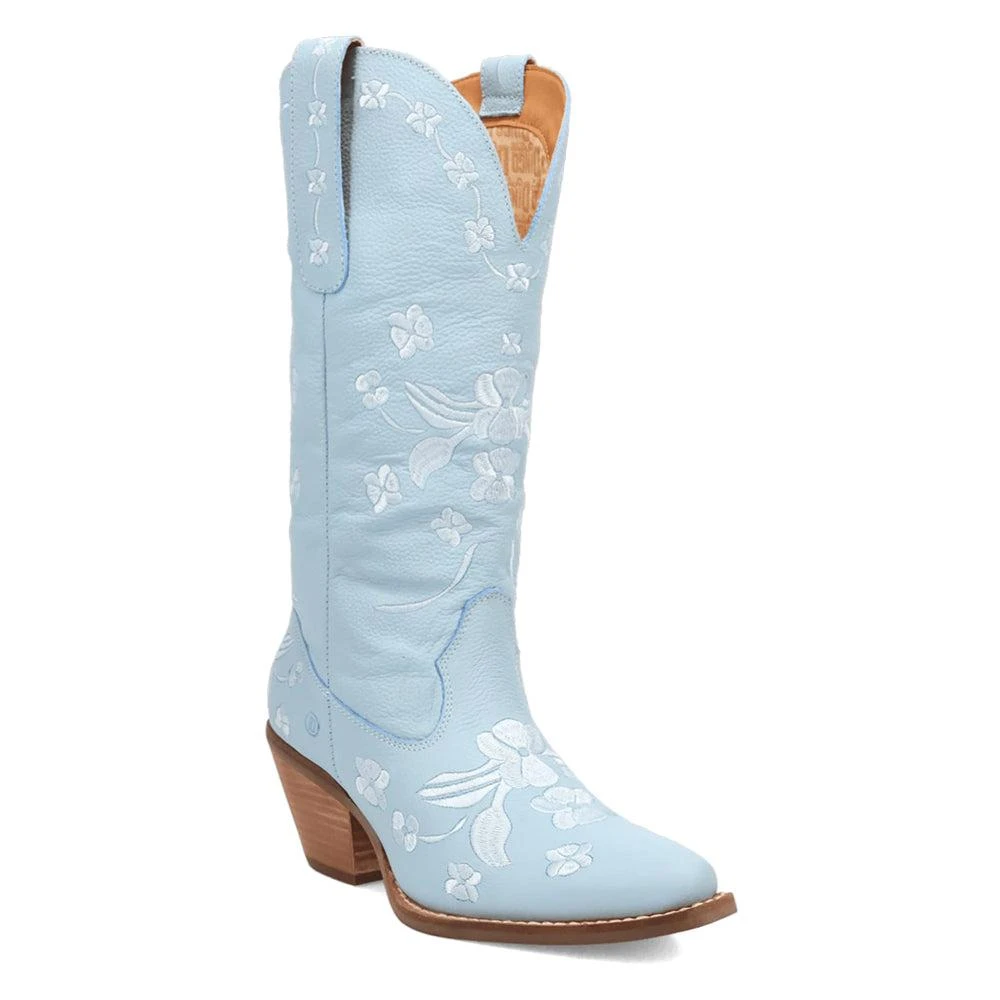 Dingo Love Bug Floral Embroidered Snip Toe Cowboy Boots 2