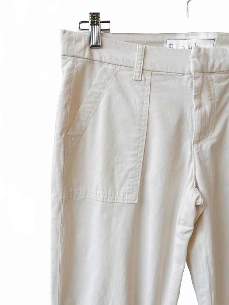 Frank & Eileen Blackrock Utility Pant In Chalk