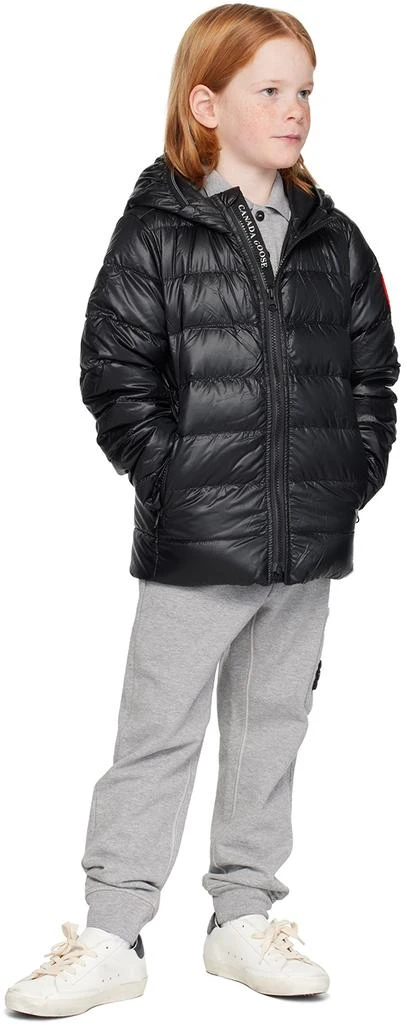 Canada Goose Kids Black Crofton Down Jacket 5