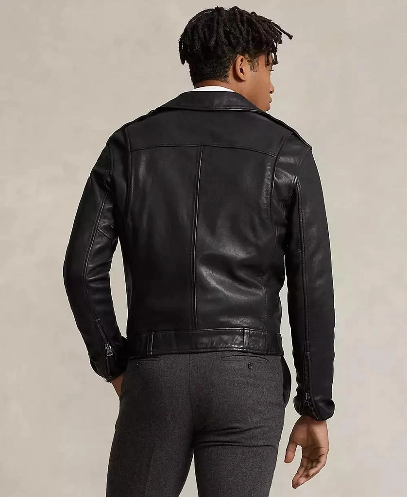 Ralph Lauren Men's Iconic Leather Motorcycle Jacket 3