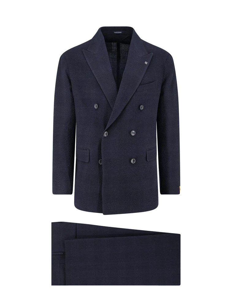 TAGLIATORE Tagliatore Double-Breasted Peak-Lapel Suit