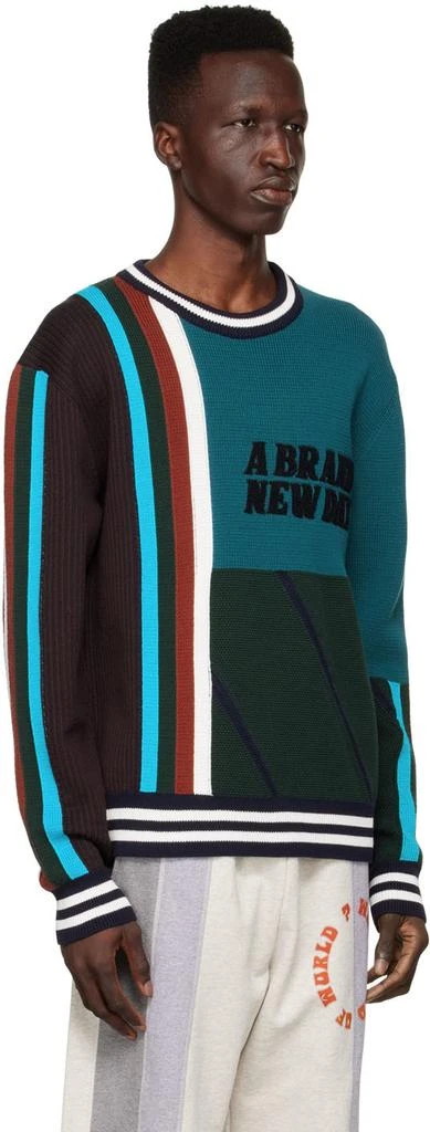 Ahluwalia &PaulSmith SSENSE Exclusive Green Cotton Sweater 2