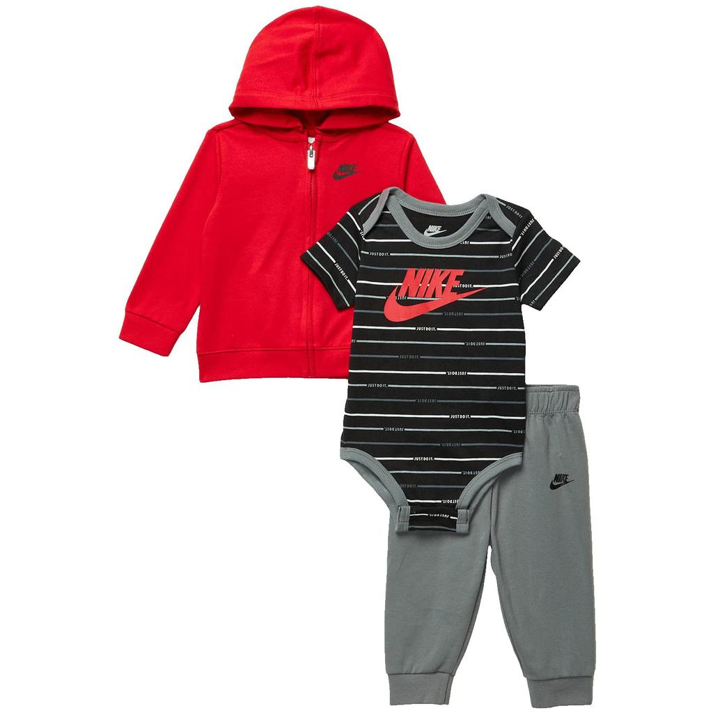 Nike Kids Just Do It Stripe Three-Piece Pants Set (Infant)