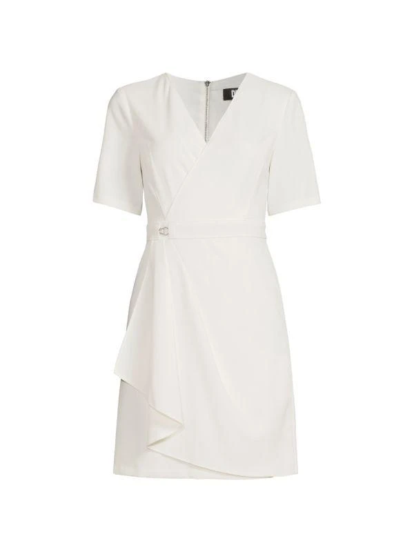 DKNY Wrap Mini A Line Dress 3