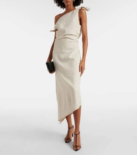 SIR. Affogato linen midi dress 2