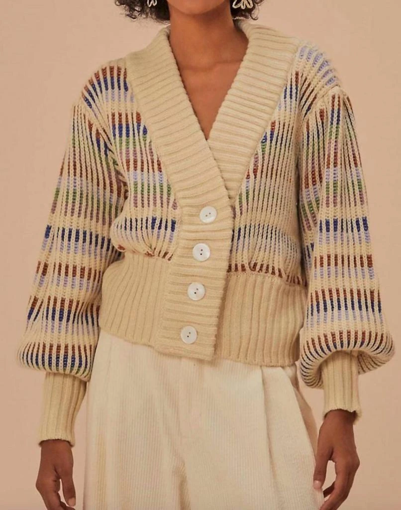 Farm Rio Farm Rio - Bold Stitch Knit Cardigan 1