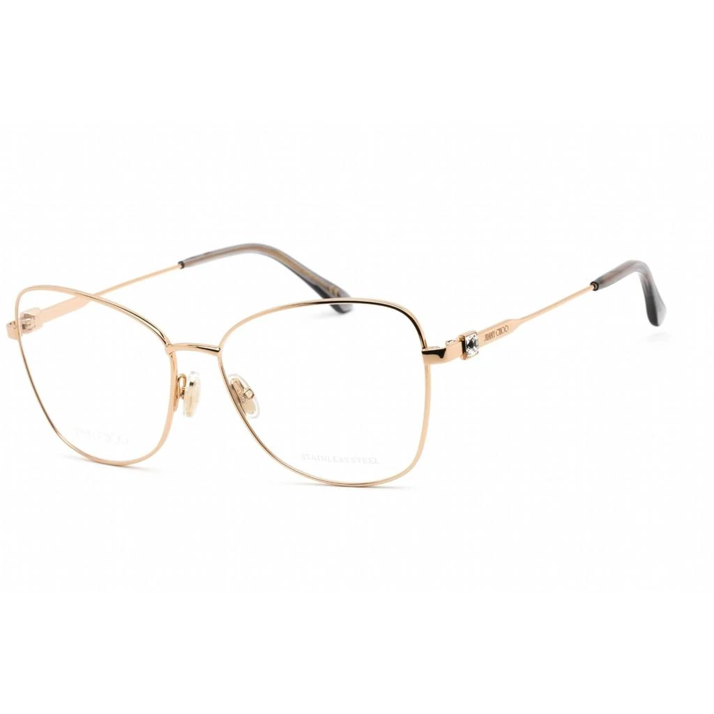 Jimmy Choo Jimmy Choo Women's Eyeglasses - Rose Gold Stainless Steel Cat Eye | JC 304 0000 00 1