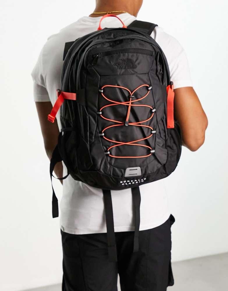 The North Face The North Face Borealis Classic backpack in grey and orange