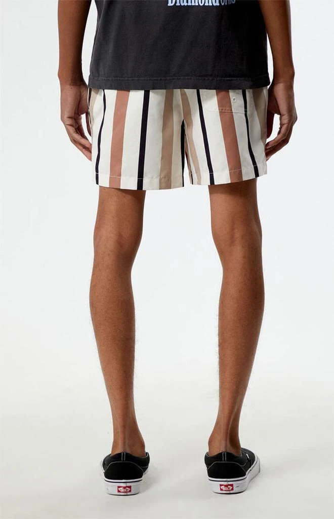 PacSun Stripe 4.5" Swim Trunks 4