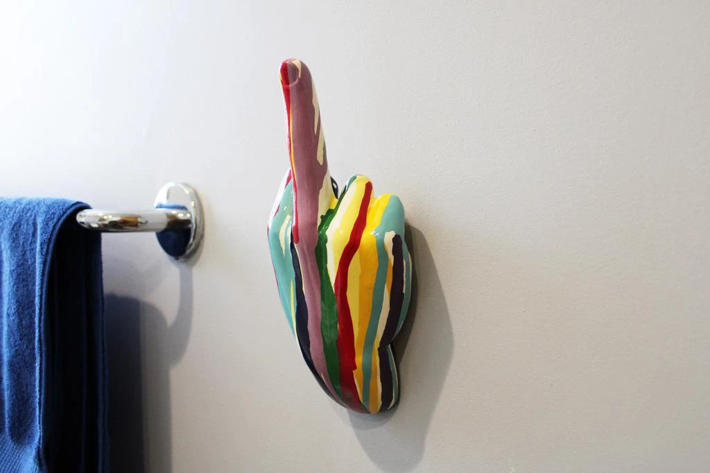 Interior Illusion Plus Interior Illusions Plus Graffiti Middle Finger hand Wall Mount - 9" tall 4