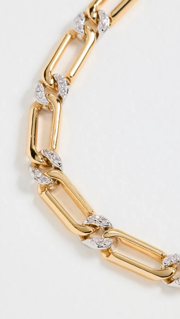 Luv AJ The Two-Tone Pave Link Necklace 3
