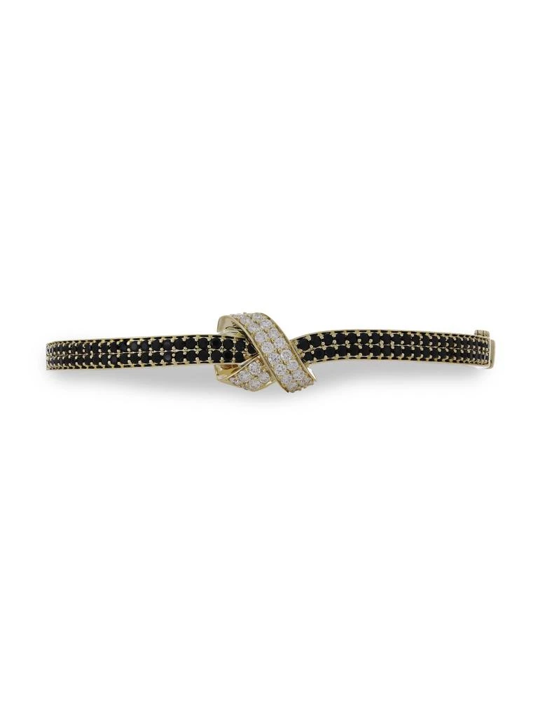HUEB 14K Yellow Gold, Black Onyx 
0.445 TCW Diamond Bracelet 2