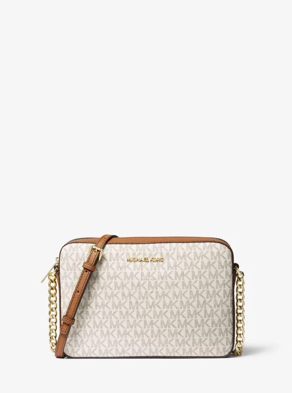 michael_kors Jet Set Large Printed Logo Crossbody Bag 1