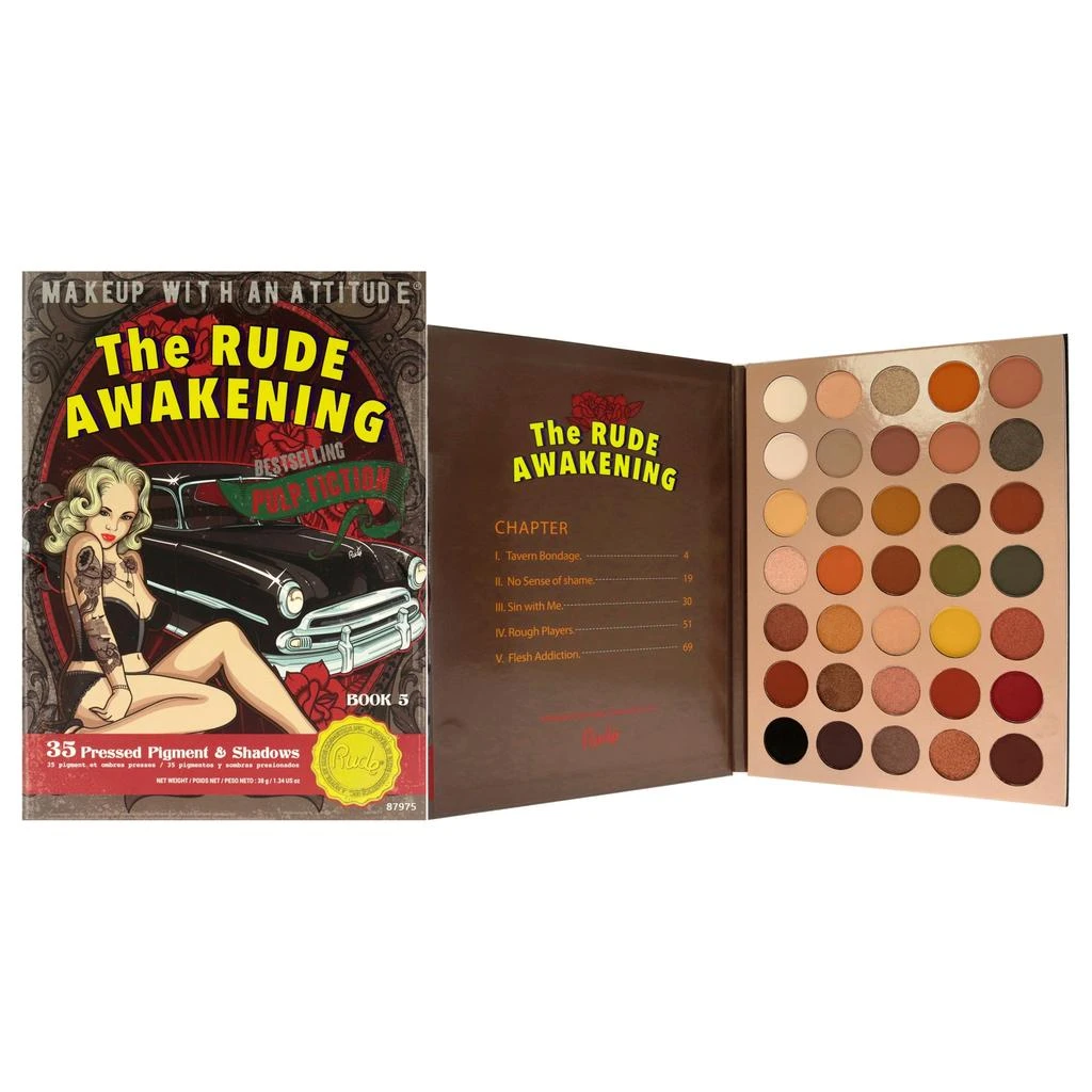 Rude Cosmetics The Rude Awakening 35 Eyeshadow Palette - Book 5 by  for Women - 1.34 oz Eye Shadow 1