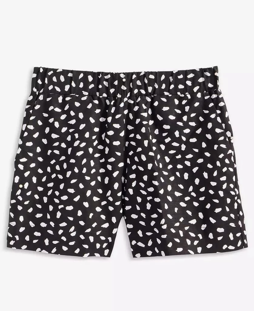 On 34th Women's Paint Dot Linen-Blend Pull-On Shorts, Exclusively at Macy's 5