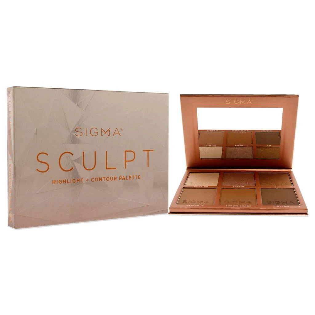 Sigma Beauty Sculpt Highlight Plus Contour Palette by SIGMA Beauty for Women - 0.98 oz Makeup 2