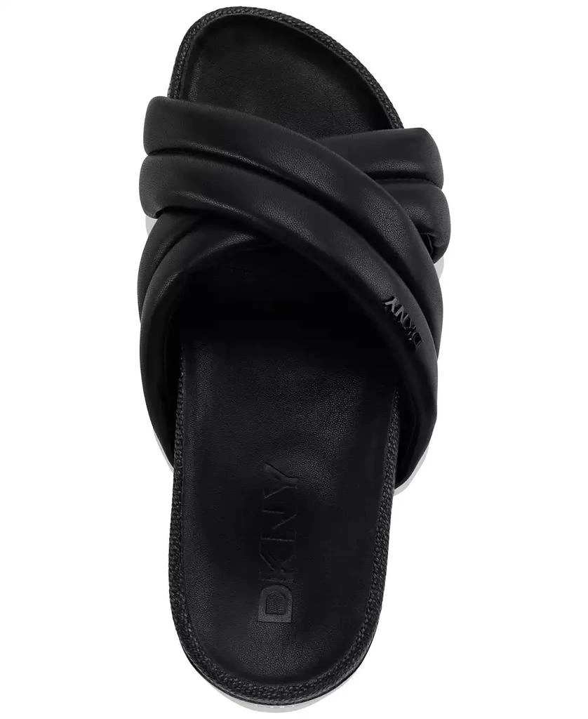 DKNY Women's Indra Criss Cross Strap Foot Bed Slide Sandals, Created for Macy's 4