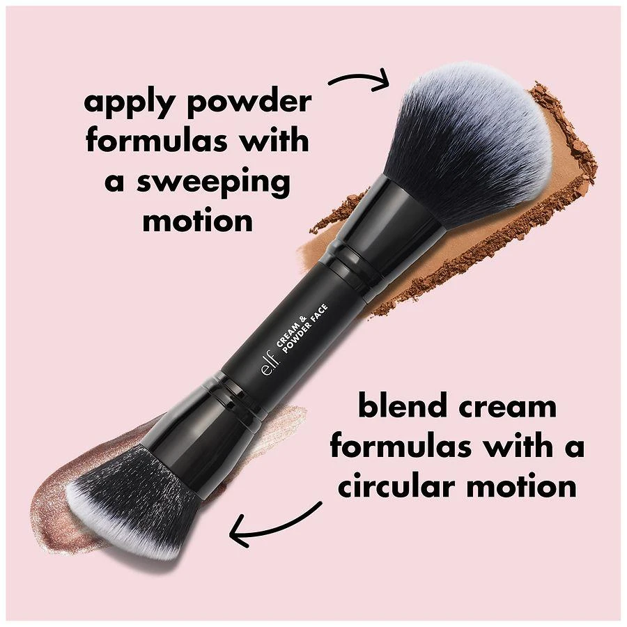 e.l.f. Cream & Powder Face Brush 1 ct 4