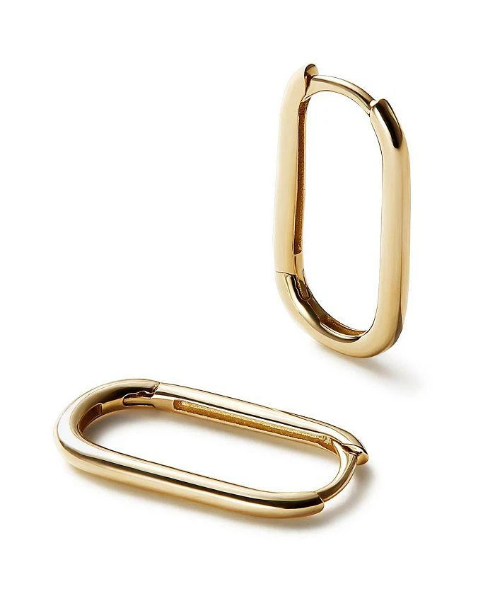 Ana Luisa 10K  Gold Oval Hoops 1