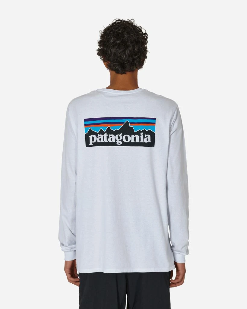 Patagonia P-6 Logo Responsibili Longsleeve T-Shirt White 3