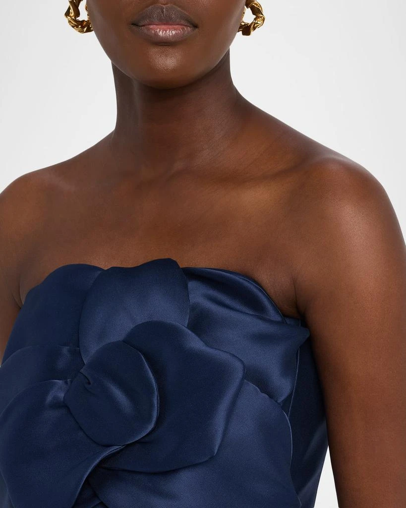 Sachin 
Babi Sara Strapless Floral Applique Mikado Gown 5