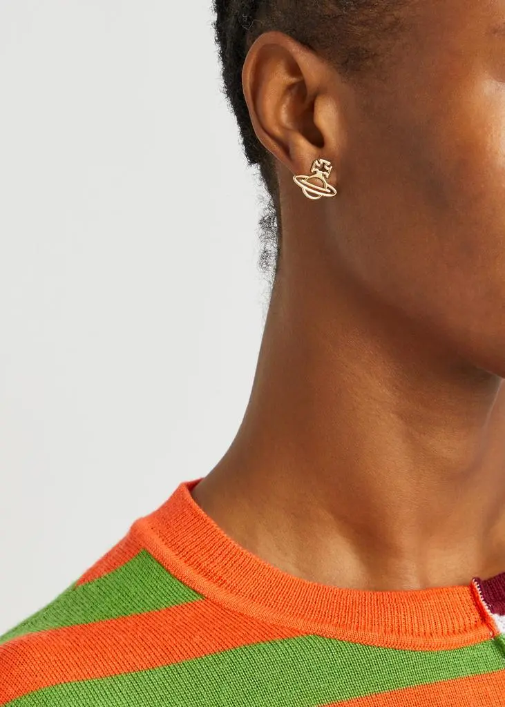 Vivienne Westwood Pearl orb stud earrings  2