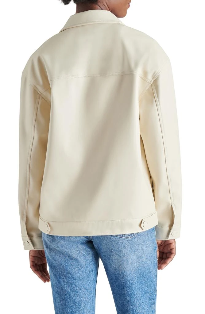 Steve Madden Faux Leather Trucker Jacket 2