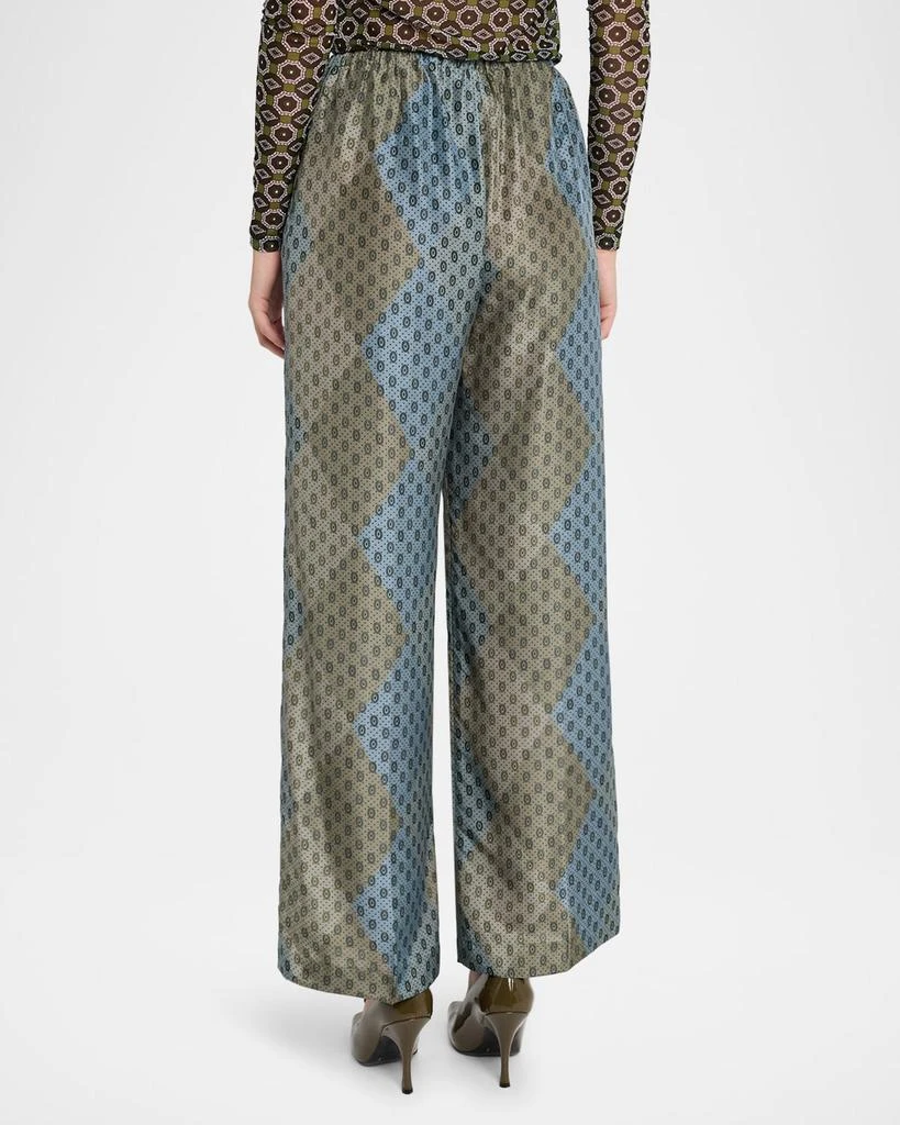 Dries Van Noten Puvis Silk Relaxed Drawstring Pants 3