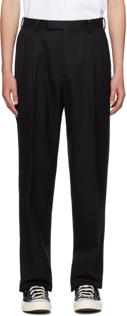 Wacko Maria Black Pleated Trousers