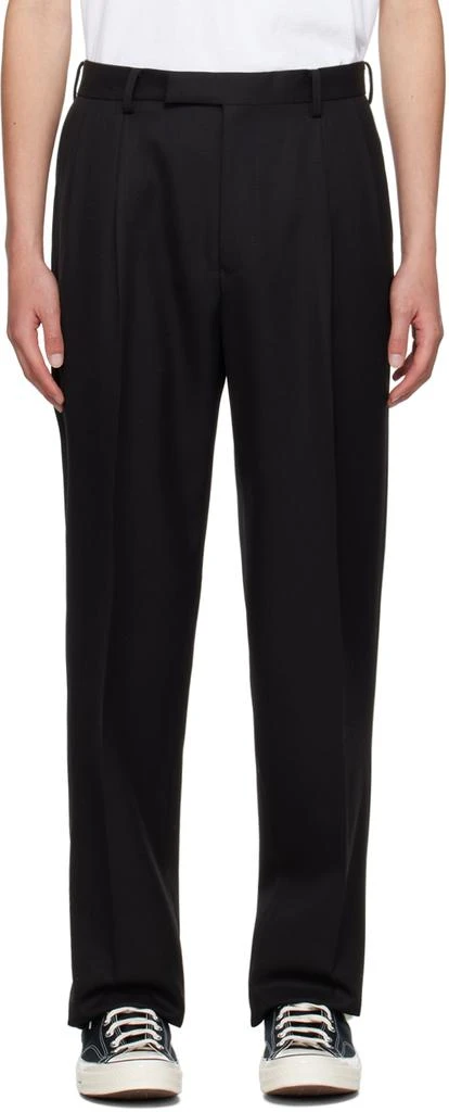 Wacko Maria Black Pleated Trousers 1