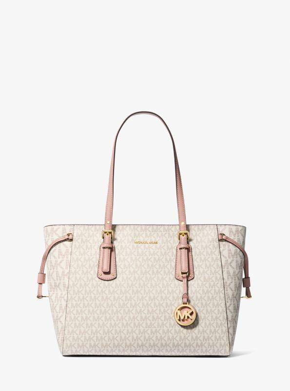 Michael Kors Voyager Medium Color-Block Logo Tote Bag