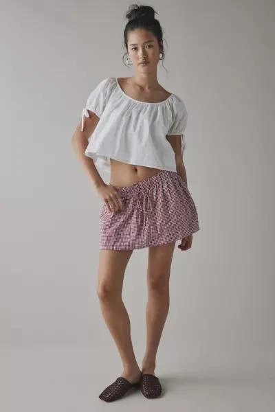 Kimchi Blue Kimchi Blue Emiline Gingham Cotton Low-Rise Mini Skirt 3