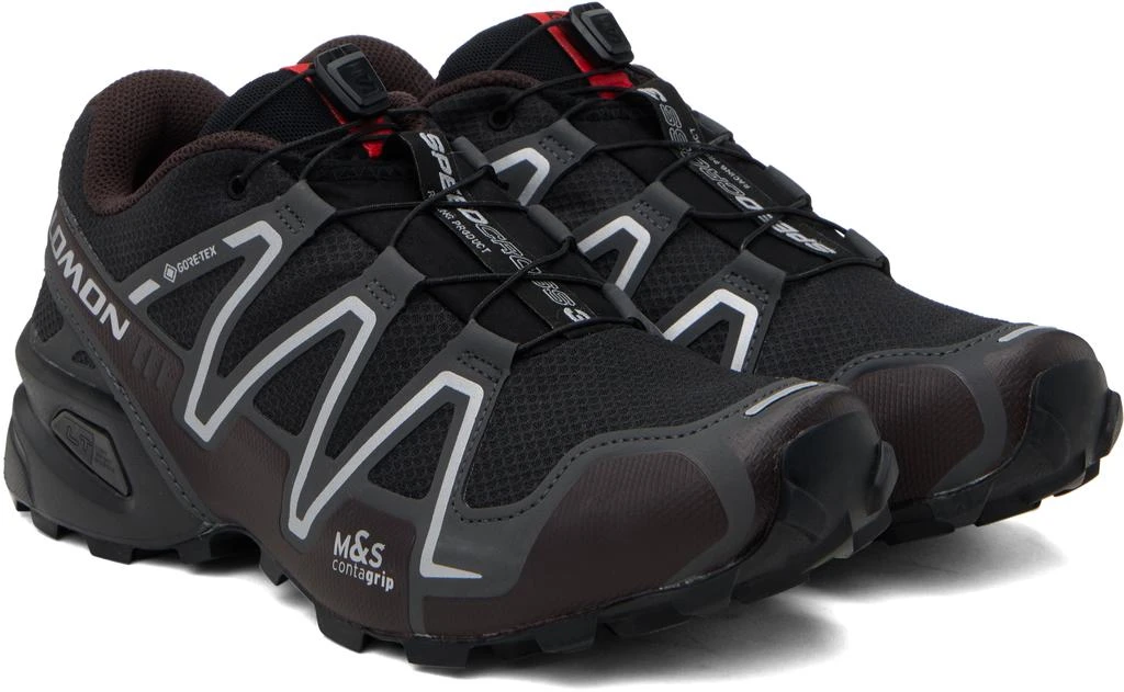 Salomon Black & Brown Speedcross 3 GORE-TEX Sneakers 4