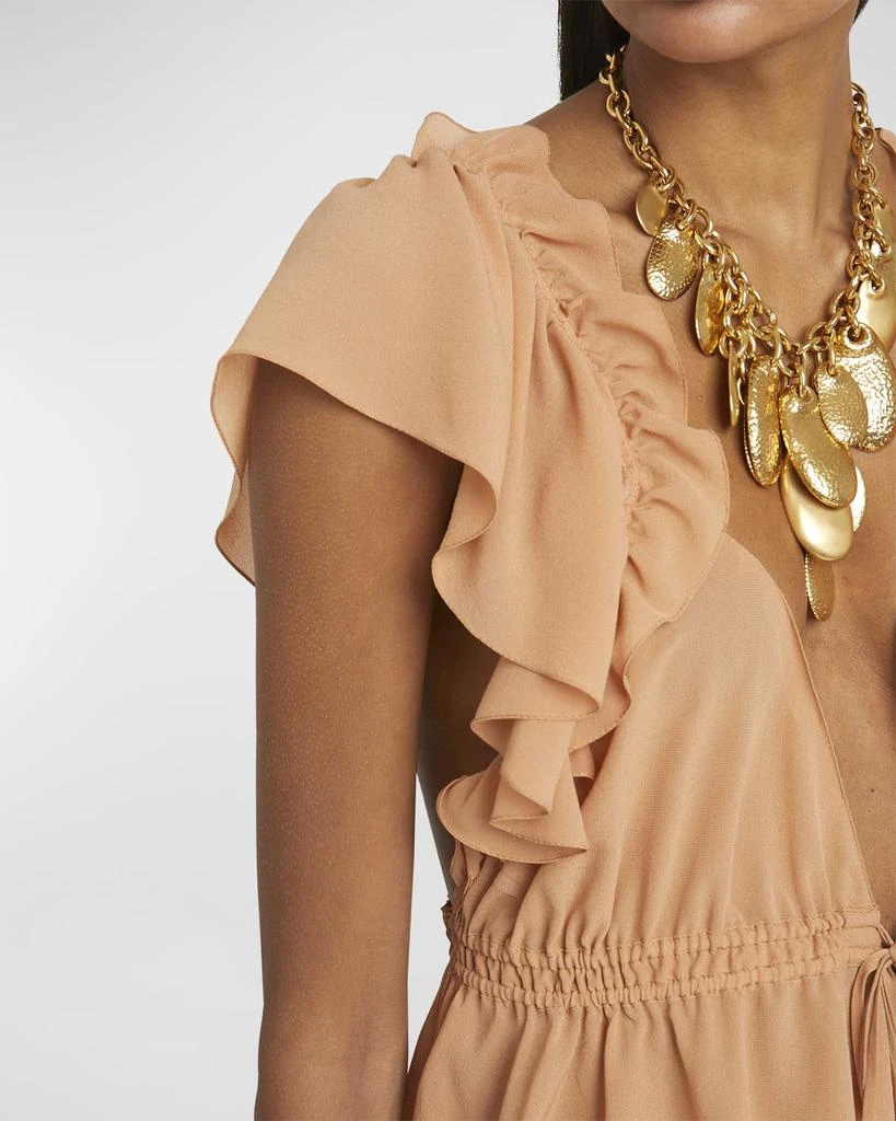 Chloé Ruffle Top with Tie Waist 6