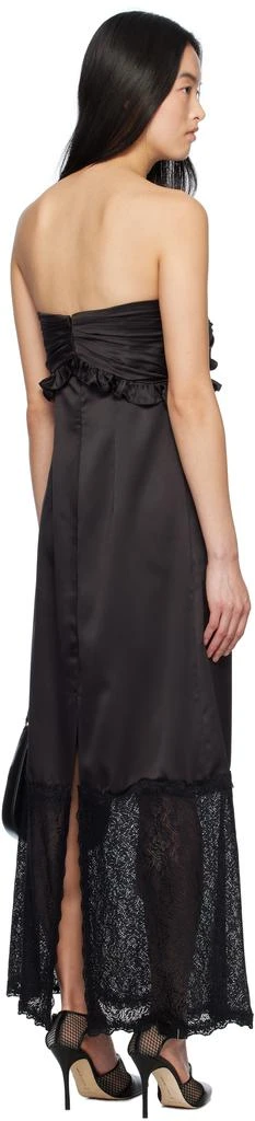 Kika Vargas Black Reed Maxi Dress 3