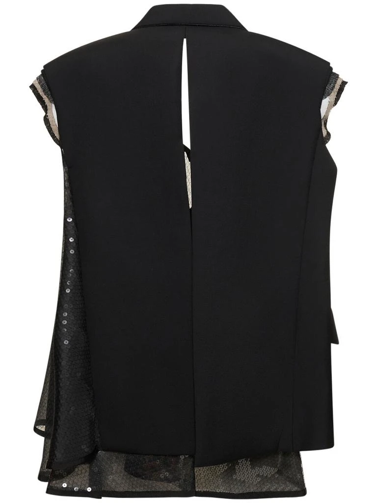 SACAI Neoprene Vest W/ Sequined Dress 4