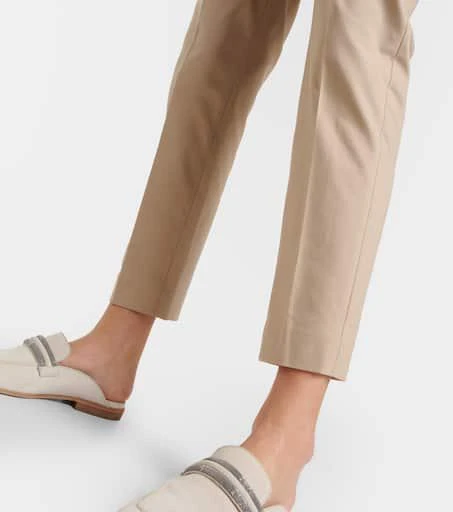 Brunello Cucinelli Cotton-blend twill chinos 5