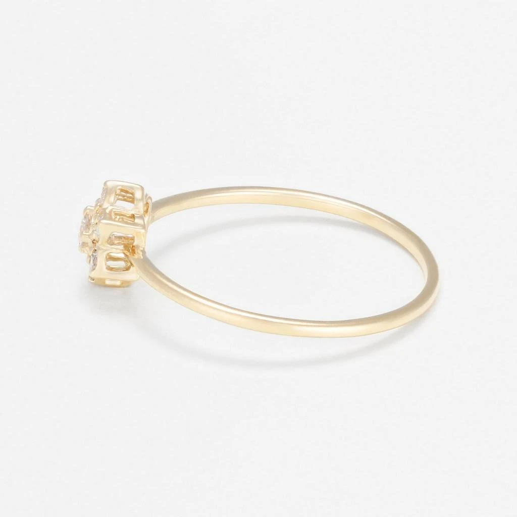 Atelier du Diamant Bague "Fleur De Diamant" D0,12/7 - Or Jaune 375/1000 2
