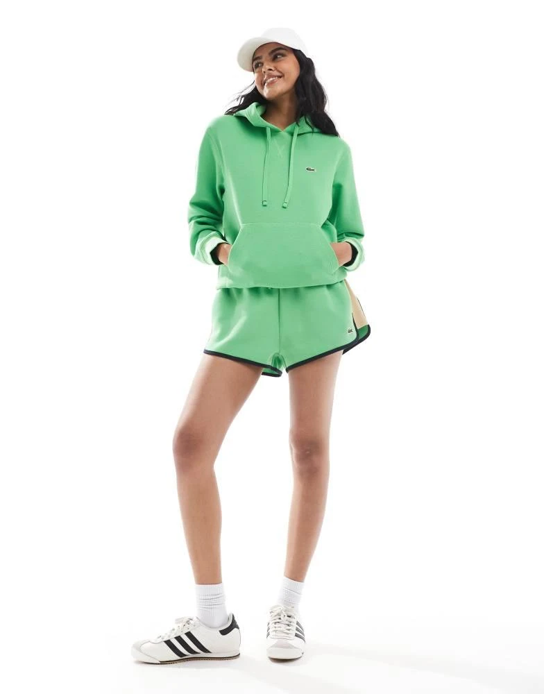 Lacoste Lacoste logo hoodie in bright green 2
