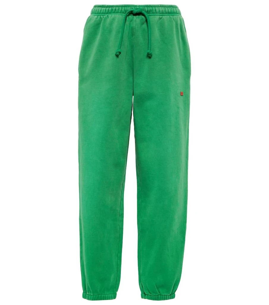 Acne Studios Face patch cotton sweatpants 1