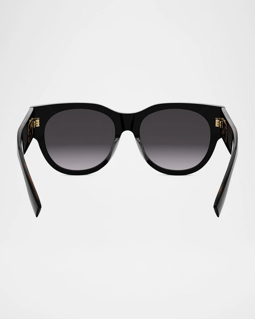 Fendi Baguette Logo Round Acetate & Nylon Sunglasses 5