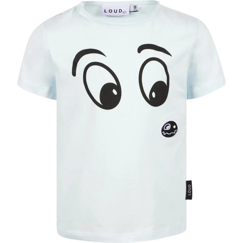 Loud Apparel Thought logo t shirt in light blue 1