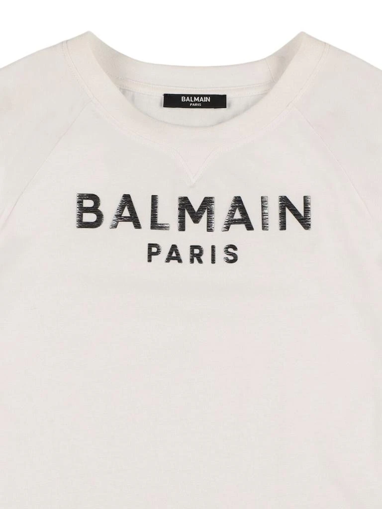 Balmain Cotton Jersey T-shirt W/ Logo 1