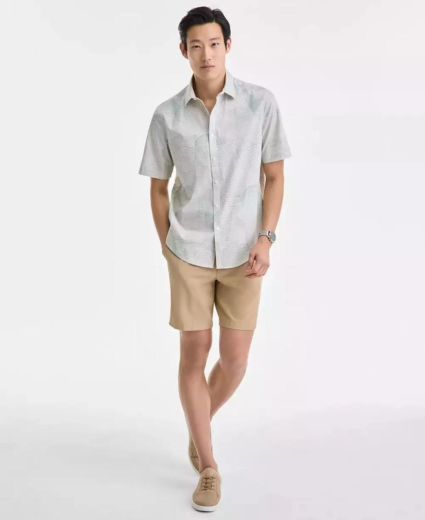 Alfani Men
s Frank Wave Motion Short Sleeve Printed Button-Front Shirt, Exclusively at Macy
s 2