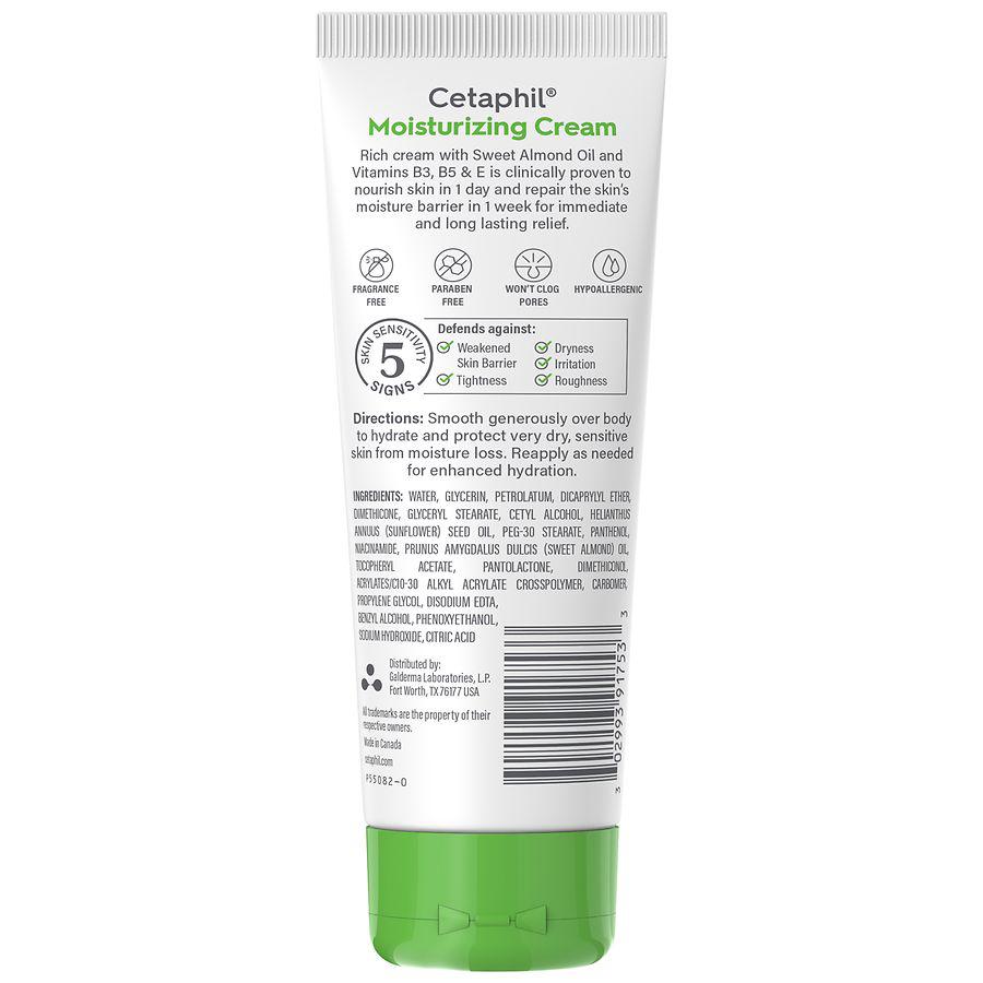 Cetaphil Moisturizing Cream for Dry to Very Dry, Sensitive Skin