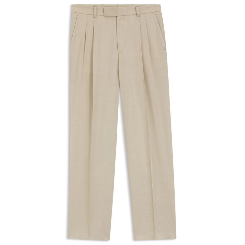 Hugo Boss Oversized-fit trousers in twill