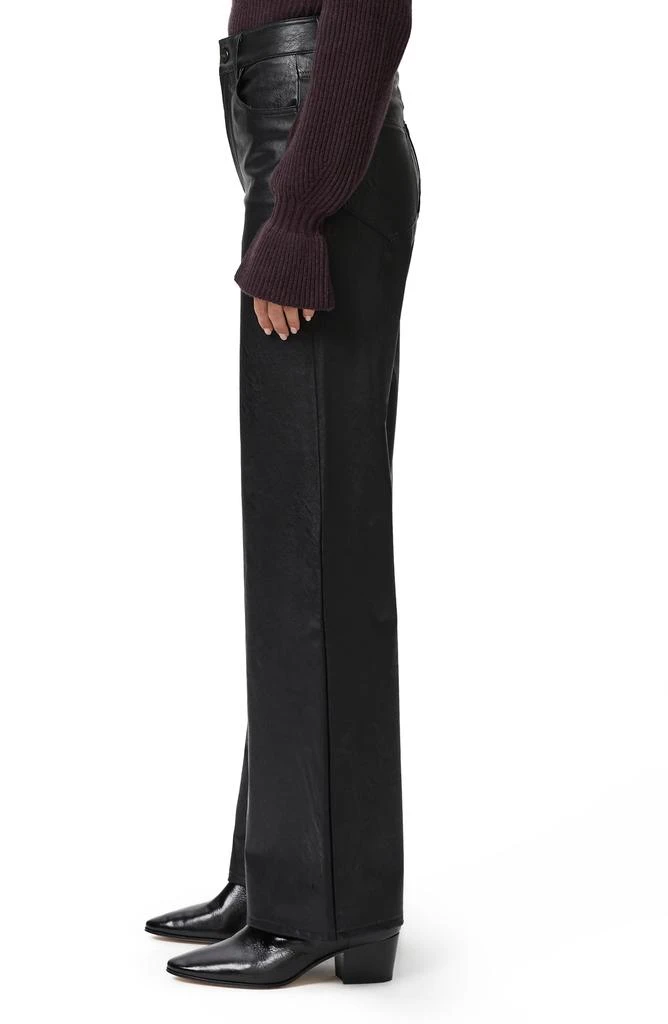 Paige Sasha Wide Leg Faux Leather Pants 4