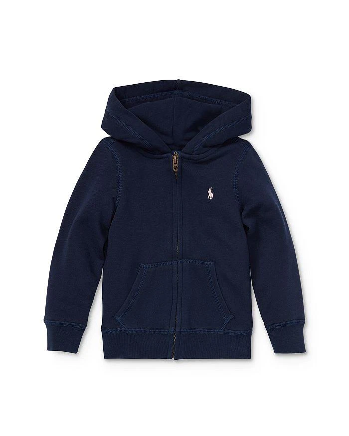 Ralph Lauren Girls' French Terry Zip-Up Hoodie - Little Kid 3